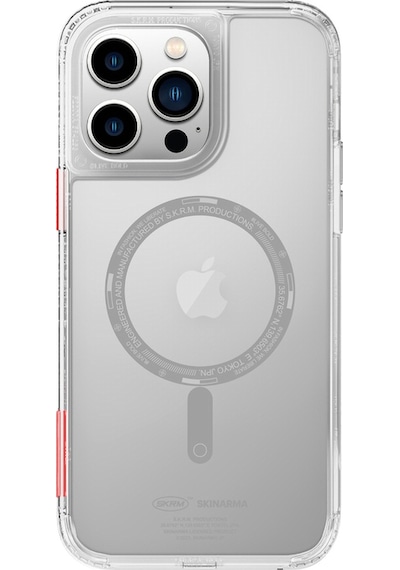 Apple Uyumlu iPhone 14 Pro Max Kılıf Skinarma Şeffaf Airbag Tasarımlı Magsafe Şarj Özellikli Saido Kapak