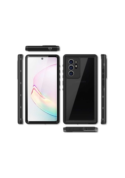Galaxy Note 20 Ultra Kılıf 1-1 Su Geçirmez Kılıf Siyah