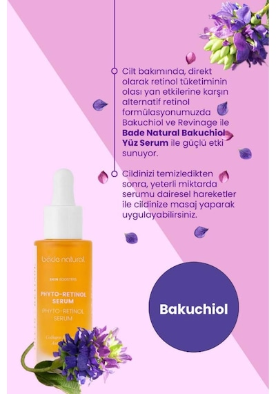 Bade Natural Bakuchiol Phyto Retinol Yüz Serumu Ve   30 ML
