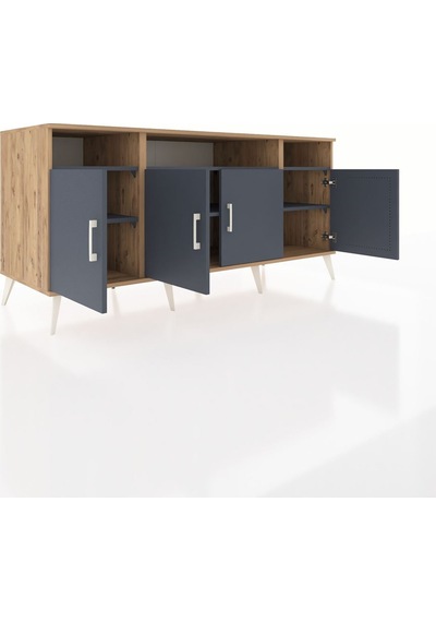Kronos Konsol 6 Raflı 4 Kapaklı 176x59x83 Çam-antrasit/antrasit Antrasit/antrasit Kronos Konsol 6 Raflı 4 Kapaklı 176x59x83 Çam-antrasit/antrasit Antrasit/antrasit