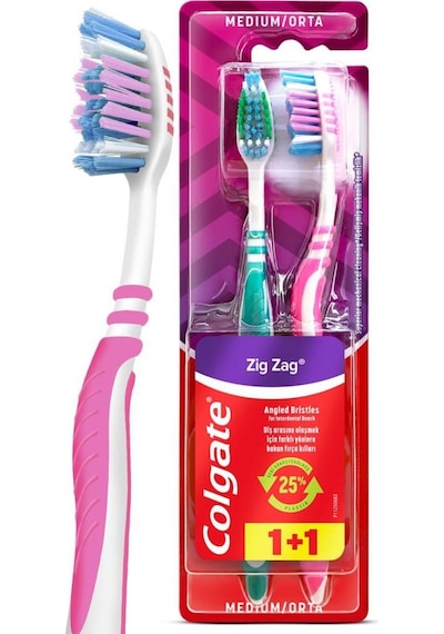 Colgate ZigZag 1 + 1 Diş Fırçası Medium