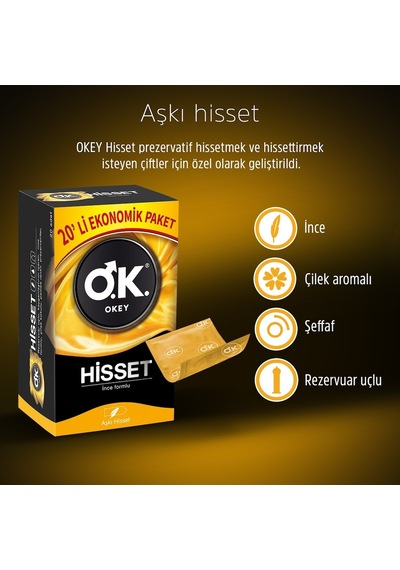 Okey Hisset Prezervatif 60'lı