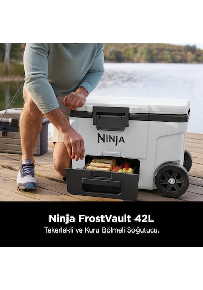 Ninja Frostvault Tekerlekli Cooler 42 Litre - Beyaz