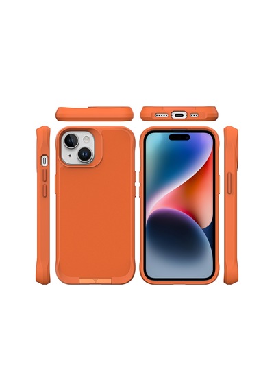Bix Apple Uyumlu iPhone 14 Plus / 15 Plus Vortex Magsafe Kılıf Stand Özellikli 3x Korumalı Mikro Fiber İç Yüzey Turuncu Turuncu Bix Apple Uyumlu iPhone 14 Plus / 15 Plus Vortex Magsafe Kılıf Stand Özellikli 3x Korumalı Mikro Fiber İç Yüzey Turuncu Turuncu