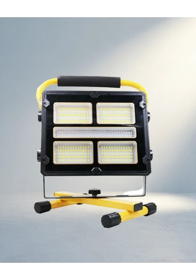 Güçlü Solar Enerjili Led Kamp Feneri 4 Modlu Açık Ahşap
