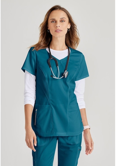 Barco Grey's Anatomy Carly Medikal Giyim Doktor Scrubs Cerrahi Takım Likralı Hastane Üniforması 001