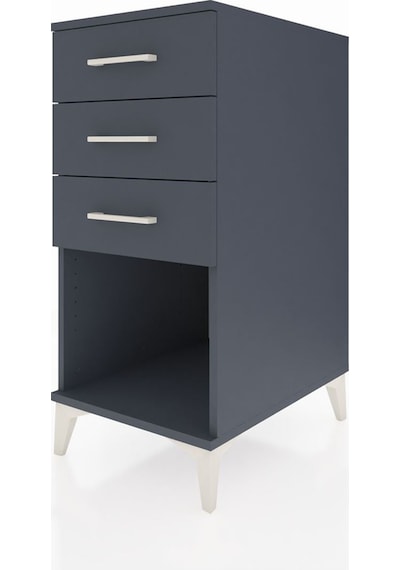 Kronos Komodin 3 Çekmeceli 44x59x96 Antrasit-antrasit Antrasit