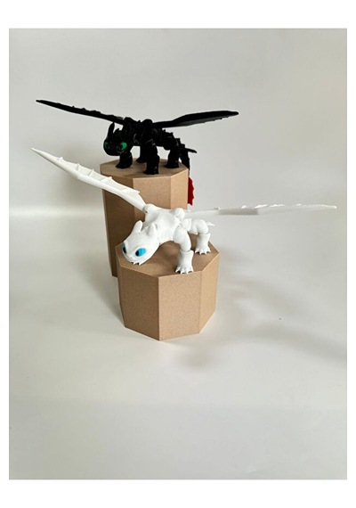 Hayatvsanat Dişsiz Toothless Ejderhanı Nasıl Eğitirsin Gecenin Ve Işığın Öfkesi Figür 2'li (No Color)