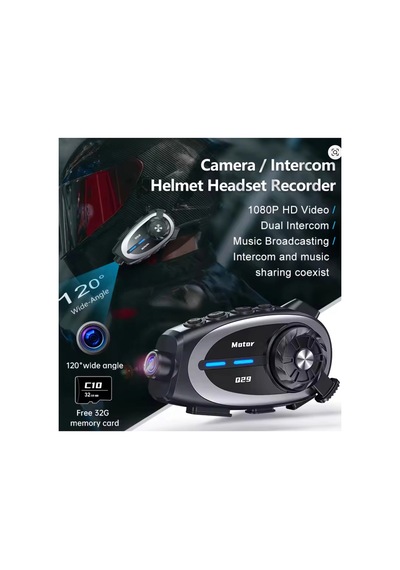 Q29 Motosiklet Kask Bluetooth Kulaklık Eşleşmeli 1080p Kamera Geniş Açı Su Geçirmez Intercom 65481230