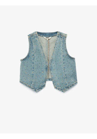 Koton Yıldız Detaylı Pamuklu Kolsuz V Yaka Denim Yelek Lıght Indıgo 6skg20004ad Açık Mavi Koton Yıldız Detaylı Pamuklu Kolsuz V Yaka Denim Yelek Lıght Indıgo 6skg20004ad Açık Mavi