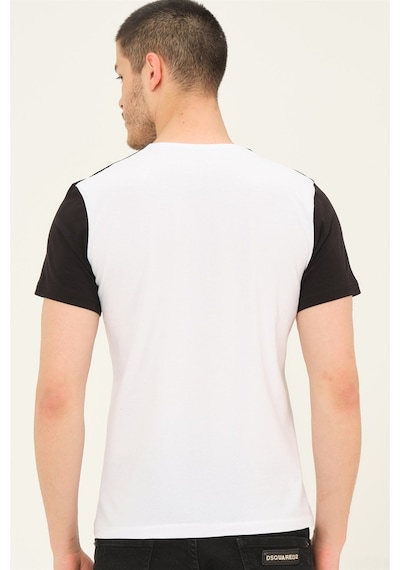 T8591 Dewberry Mens T-shırt-beyaz Beyaz