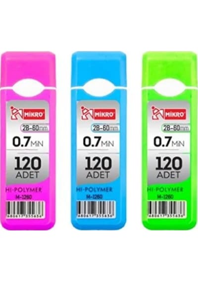 M-1260 Hi Polymer 60 Mm 0.7 Kalem Ucu 120 Li 1 Tüp