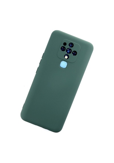 Tecno Camon 16 Uyumlu Kılıf Nano İçi Kadife Silikon - Koyu Yeşil