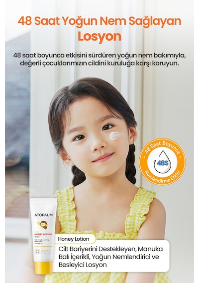 Çocuklar İçin Nemlendirici Losyon&şampuan İçerikli 3lü Başlangıç Bakım Seti Atopalm Kids Starter Kit