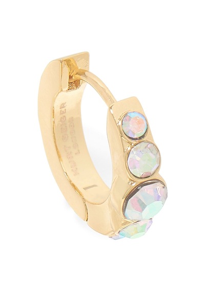 Gem Huggie Hoops 1.5x1.5 Cm Renkli Küçük Halka Küpeler, Şık Ve Zarif Tasarım Gold