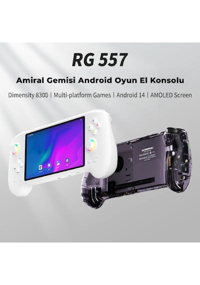 Rg 557 Beyaz 8 Gb Ram 128 Gb Depolama 5.48" Amoled Dokunmatik Ekran El Konsolu - 4nm Dimensity 8300 İşlemci Android 14 Wi-fi 6e Aktif Turbo Fan Soğutma 1080p Type-c Dp Çıkışlı Taşınabilir Konsol Rg 557 Beyaz 8 Gb Ram 128 Gb Depolama 5.48" Amoled Dokunmatik Ekran El Konsolu - 4nm Dimensity 8300 İşlemci Android 14 Wi-fi 6e Aktif Turbo Fan Soğutma 1080p Type-c Dp Çıkışlı Taşınabilir Konsol