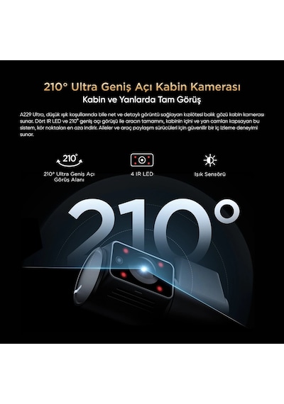 Viofo A229 Ultra 3 Kameralı Ön+arka+iç 4k+4k+1080p Hdr Sony Starvıs 2 Sensörlü Wi-fi 6 Gps'li Araç Kamerası