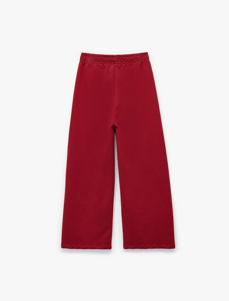 Koton Pamuklu Beli Lastikli Geniş Paça Pantolon Bordo 6wkg40071ak Bordo