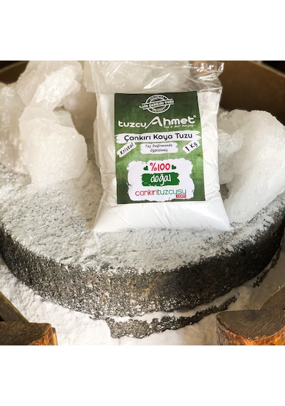 4 KG Taş Değirmende Öğütülmüş Kristal Çankırı Kaya Tuzu