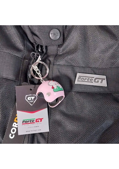 Forte Gt 2001057 Dark Night 4 Mevsim Kadın Motosiklet Montu Siyah