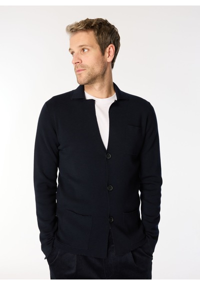 Alpha Studio Lacivert Erkek %100 Yün Slim Fit Ceket Au-7070n Jacket/coat