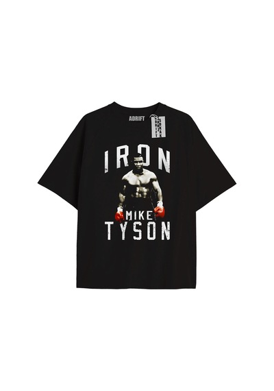 Adrift Kod Presss Unisex Siyah Iron Mike Tyson T-shirt 158150tt Siyah
