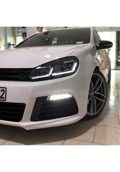 Golf 6 J Led Far Beyaz+sarı