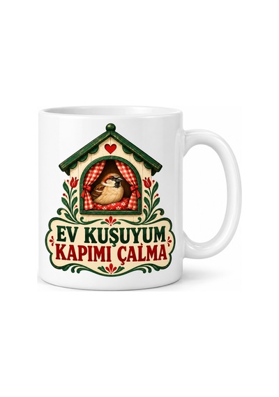 Ny Joy Ev Keyfi Tasarımlı Porselen Kupa - Model 783 Nyjoybz