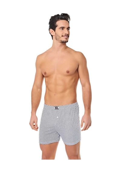 Erkek Karışık Paket Desenli Boxer 6'lı Yeni Sezon Karışık Renk