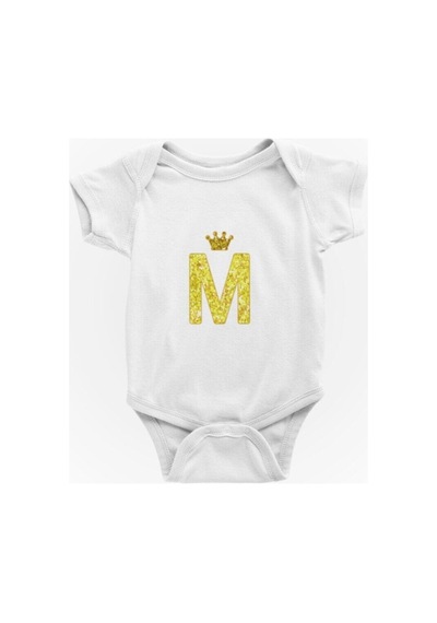 Babylimon M Harfi Baskılı Bebek Zıbını Beyaz - 132150895 Beyaz