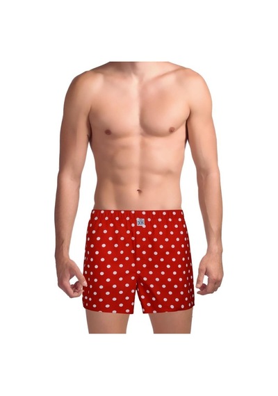 The Don Kırmızı Beyaz Puantiyeli Poplin Erkek Boxer The Don Kırmızı Beyaz Puantiyeli Poplin Erkek Boxer