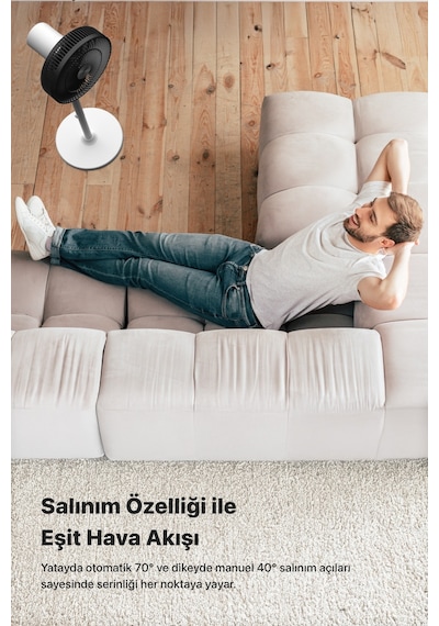 Xenon Smart Akıllı Vantilatör 60w Kumandalı 3 Kademeli Wi-fi Mobil Uygulama İle Kontrol 70 Ayaklı Fan X7430