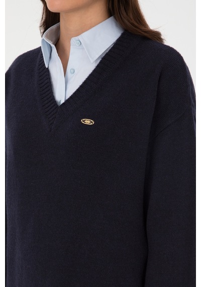 U.S. Polo Assn. U.s. Polo Assn. Kadın Lacivert Melanj Kazak /triko 50314833-vr120