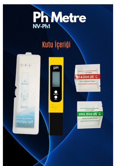 Dijital Ph Metre 0-14 Ph Yüksek Hassasiyetli Su Test Cihazı, Akvaryum Havuz Ve Su Arıtma Için 0-14 Ph Aralığı