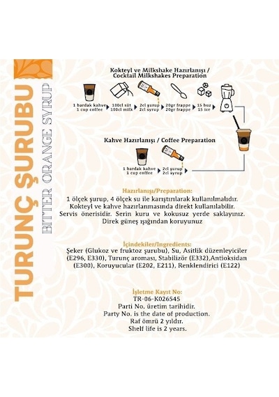 Oze Turunç Şurubu 50 ML