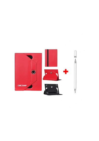 Warp Adt-11a Uyumlu Kılıf Universal Standlı + Dokunmatik Tablet Kalem Stylus Kapaklı Kılıf