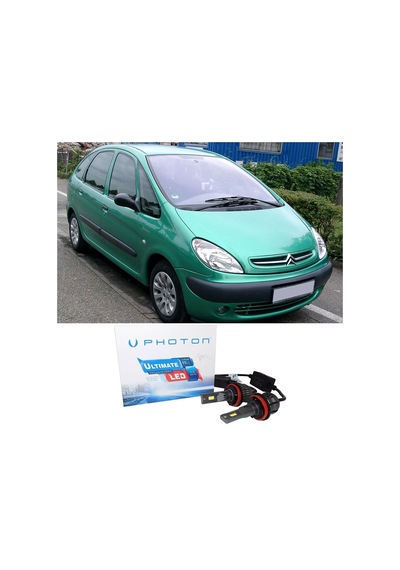 Citroen Xsara Picasso Uzun + Kısa Far Ampulü H4 Ultimate Yeni Seri Beyaz 1999-2010