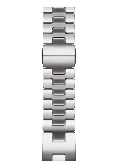 Apple Watch Uyumlu 42mm Omsy Krd-125 Metal Kordon Strap Kayış-gümüş