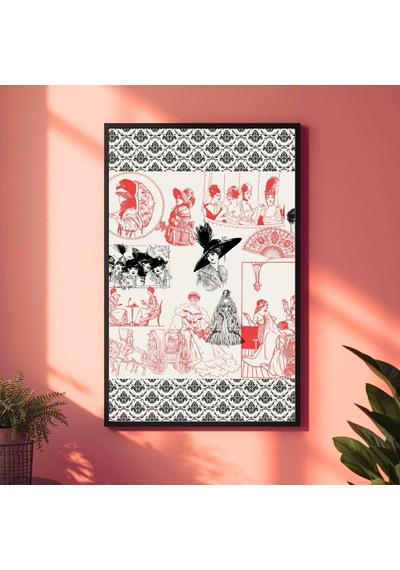 Besay Retro Vintage Duvar Posteri-klasik Sanat-estetik Dekoratif A2 Çerçevesiz