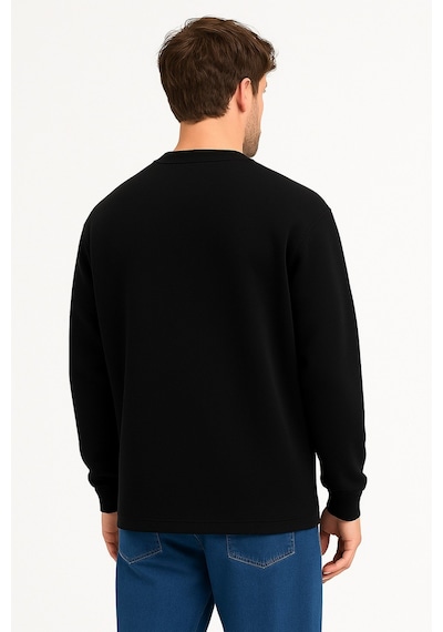 Vatan Tekstil 3 İplik İçi Polarlı Tam Kışlık Hafif Dar Kalıp Bisiklet Yaka Erkek Sweatshirt Siyah Vatan Tekstil 3 İplik İçi Polarlı Tam Kışlık Hafif Dar Kalıp Bisiklet Yaka Erkek Sweatshirt Siyah