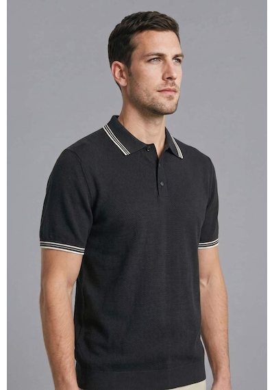 Defacto %100 Pamuk Polo Tişört G3307ax26smnv64 Lacivert-nv64