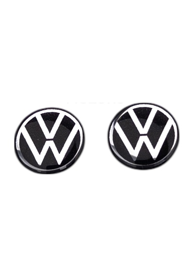Kendinden Yapışkanlı Volkswagen Logolu 14 Mm Damla Baskılı Anahtarlık Amblemi 2 Adet 3d Etiket