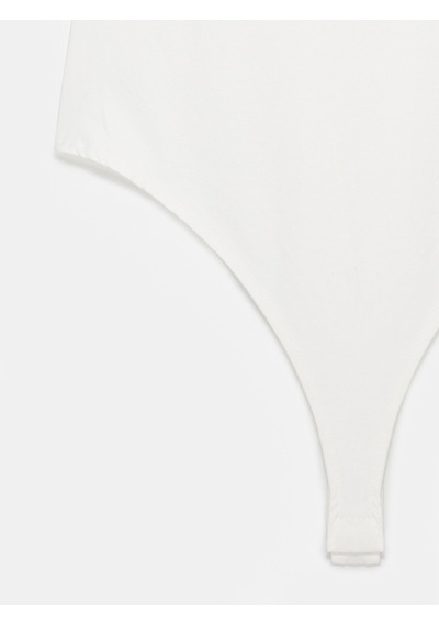 Dilvin 32836 Halter Yaka Bodysuit-ekru