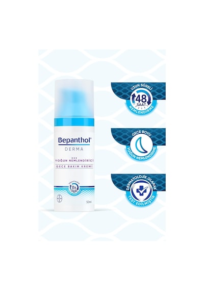 Bepanthol Derma Yoğun Nemlendirici Gece Kremi 50 ML