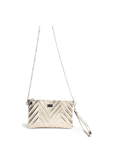 Silver Polo Altın - Altın Kapitone V Kadın Portföy Ve Clutch El Çantası Sp1250
