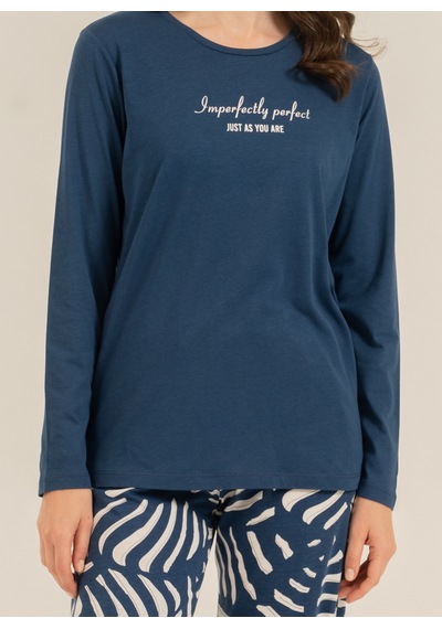 Arnetta 3764 Modal Pamuk Uzun Kol Yumuşak Dokulu Battal Büyük Beden Kadın Pijama Takımı Saks Mavi Arnetta 3764 Modal Pamuk Uzun Kol Yumuşak Dokulu Battal Büyük Beden Kadın Pijama Takımı Saks Mavi