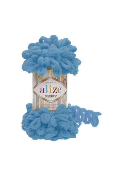 Alize Puffy El Örgü İpi (5 Li Paket) - 16-Okyanus