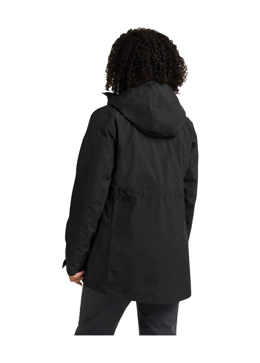 Jack Wolfskin Icecape 3in1 Down W Rds Kadın Outdoor Mont A65266 Black
