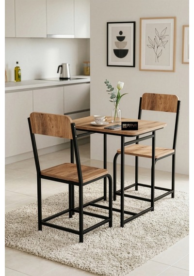 Mutfak Masa Takımı Sandalyeli 2 Kişilik Modern Balkon Cafe Bahçe Yemek Masası Minör 9806 Atlantik Kahverengi Mutfak Masa Takımı Sandalyeli 2 Kişilik Modern Balkon Cafe Bahçe Yemek Masası Minör 9806 Atlantik Kahverengi