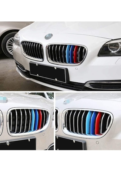 Bmw F10 M Stil Panjur Şeridi 2011 - 2013 Uyumlu Böbrek Klipsi  Panjura Uyar  -